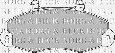 BORG & BECK bbp1624 -  Комплект тормозных колодок, дисковый тормоз